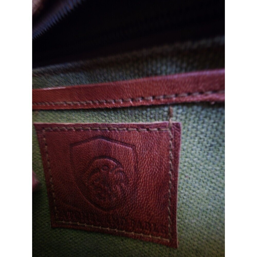 Vintage Leather Purse Satchel And Fable Saddle Medium Messenger Crossbody Brown - Picture 4 of 7